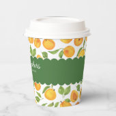 Botanicals Gold Apricots kundenspezifisch Pappbecher (Links)