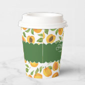 Botanicals Gold Apricots kundenspezifisch Pappbecher (Rechts)