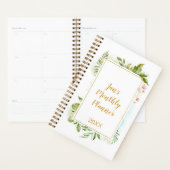 Botanicals Gold Pink Geometric Floral Personal Planer (Anzeige)