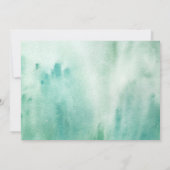 Botanicals Green Colorwash Engagement Party Einladung (Rückseite)