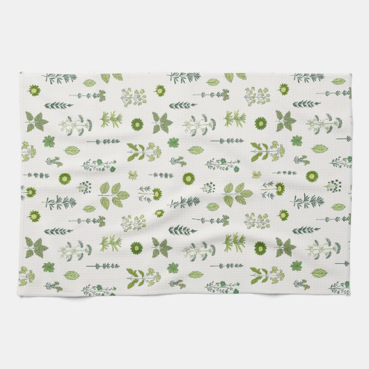 Botanicals Green Geschirrtuch (Horizontal)