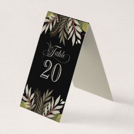 Botanicals Hochzeitsempfang Tischnummern