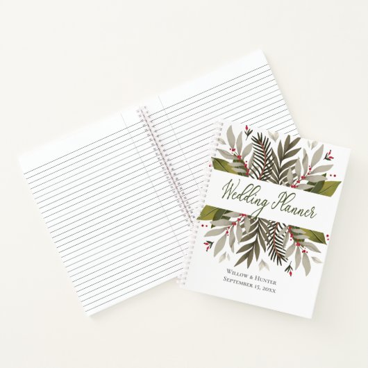 Botanicals-Hochzeitsplaner-Notebook Notizblock (Innenseite)