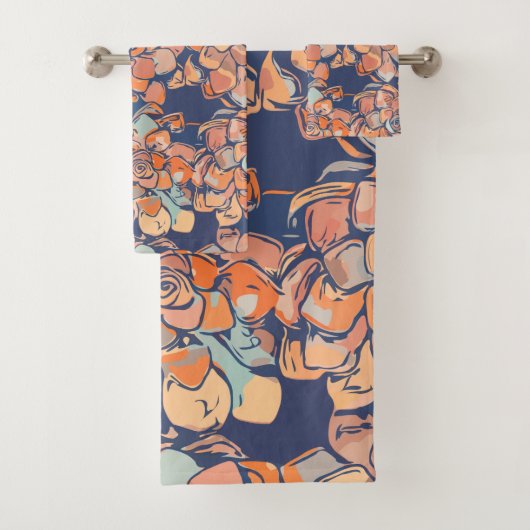 Botanicals im Herbst in erdigen Neutralen und Mari Badhandtuch Set (Insitu)