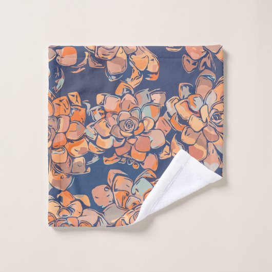 Botanicals im Herbst in erdigen Neutralen und Mari Badhandtuch Set (Waschlappen)