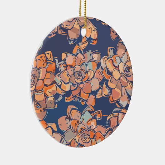 Botanicals im Herbst in erdigen Neutralen und Mari Keramik Ornament (Rechts)