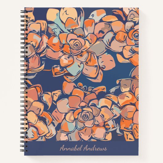 Botanicals im Herbst in erdigen Neutralen und Mari Notizblock (Vorderseite)