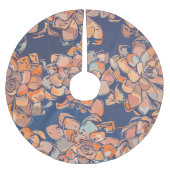 Botanicals im Herbst in erdigen Neutralen und Mari Polyester Weihnachtsbaumdecke (Vorderseite)