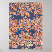 Botanicals im Herbst in erdigen Neutralen und Mari Poster (Vorne)