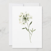 Botanicals Memorial Wasserfarben Bellinzona Dankeskarte (Rückseite)