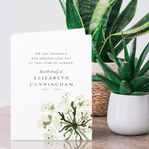 Botanicals Memorial Wasserfarben Bellinzona Dankeskarte