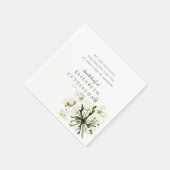 Botanicals Memorial Wasserfarben Bellinzona Serviette (Ecke)