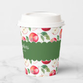 Botanicals Red Apples individuell anpassbar Pappbecher (Links)