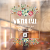 Botanicals Winter Sale Window Fensteraufkleber (Blatt 2)