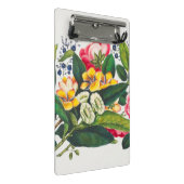 Botanik alte Blumen Mini Klemmbrett (Schrägansicht)