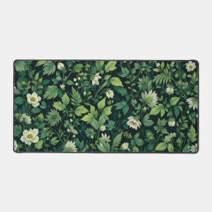 Botanik Art Nouveau Desk Mat - Sage Green Floral Schreibtischunterlage