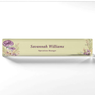 Botanik Forest Personalisiert Desk Namplate Namensplakette
