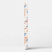 Botanik linocut baroque: floraler nahtloser Hinter Case-Mate iPhone Hülle (Rückseite / Links)