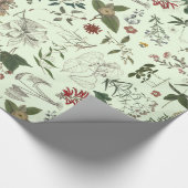 Botanik Muster 1 Geschenkpapier (Ecke)
