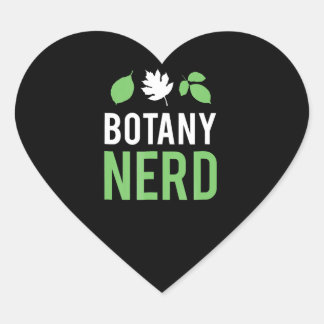 Botanik-Nerd - lustige Wissenschaftsbotanten Herz-Aufkleber