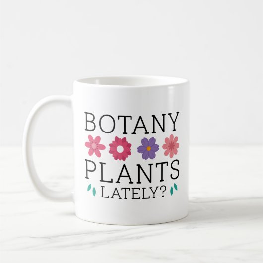 Botanik-Pflanze in letzter Zeit Kaffeetasse (Links)