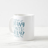 Botanik-Pflanze in letzter Zeit Kaffeetasse (Vorderseite Links)
