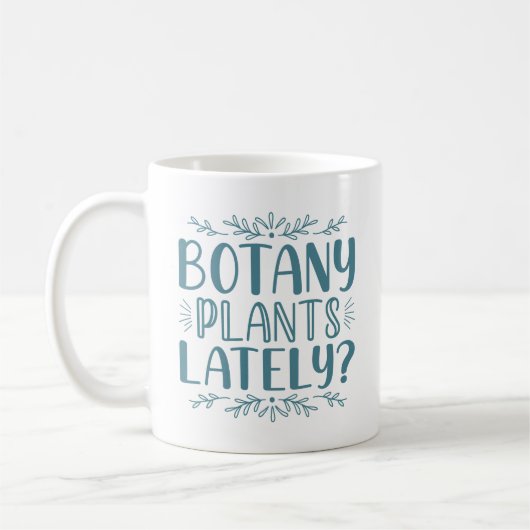 Botanik-Pflanze in letzter Zeit Kaffeetasse (Links)