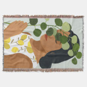 Botanik-Porträt - Frau mit dem Grün Decke (Vorderseite)