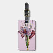 Botanik: Safran Gepäckanhänger (Vorderseite vertikal)