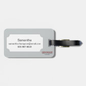 Botanik: Safran Gepäckanhänger (Rückseite horizontal)