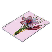 Botanik: Safran Notizblock (Linke Seite)