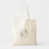 Botanik-Wappen | Zeitloses Monogramm Tragetasche (Vorne)