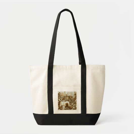 Botaniker, die Pflanzen (litho, überprüfen) Tragetasche (Vorne)