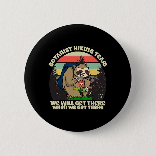 Botaniker-Wanderteam Button (Vorderseite)