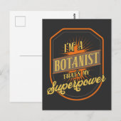 Botanikerin Postkarte (Vorne/Hinten)