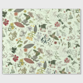 Botanikmuster 1 geschenkpapier (Flach)