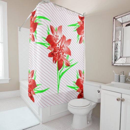 Botanisch Abstrakt Duschvorhang (Beispiel)