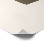 Botanisch-Abstrakte Tone-Farbe der modernen Erde Poster (Ecke)