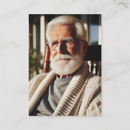 Botanisch bin ich immer bei dir Beerdigungskarte Visitenkarte (Rückseite)