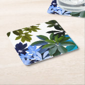 Botanisch, Blätter benutzerdefinierte Untersetzer (angewinkelt)