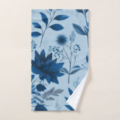 botanisch blau badhandtuch set (Handtuch)