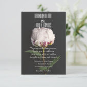 Botanisch - christliche Hochzeits-Einladung Einladung (Stehend Vorderseite)