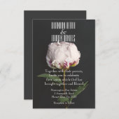 Botanisch - christliche Hochzeits-Einladung Einladung (Vorne/Hinten)