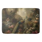 Botanisch: drei Pfauen im englischen Garten Badematte (Vorderseite)