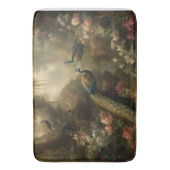 Botanisch: drei Pfauen im englischen Garten Badematte (Vorderseite Vertikal)