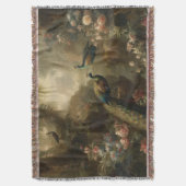 Botanisch: drei Pfauen im englischen Garten Decke (Vorderseite Vertikal)