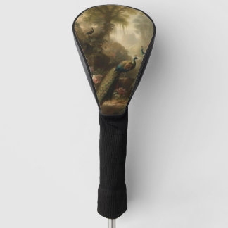 Botanisch: drei Pfauen im englischen Garten Golf Headcover