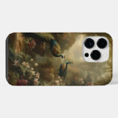 Botanisch: drei Pfauen im englischen Garten iPhone Hülle (Rückseite (Horizontal))