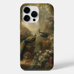 Botanisch: drei Pfauen im englischen Garten iPhone 14 Pro Max Hülle