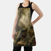 Botanisch: drei Pfauen im englischen Garten Schürze (InSitu)